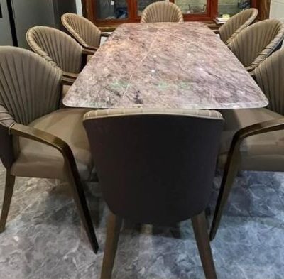 Bộ bàn ăn mặt đá Ý . kích thước 2mx9m