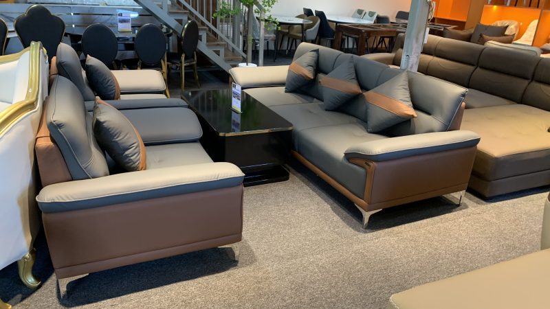 SOFA U NÂU PHỐI XÁM